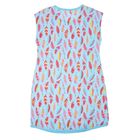 Сорочка для девочки "Пестрые перышки", рост 158-164 (40) см, цвет голубой - Фото 4