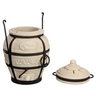 Тандыр «Сармат Охотник», h=73 см, d=50 см, 83.5 кг, 8 шампуров, кочерга, совок, керамика - Фото 3