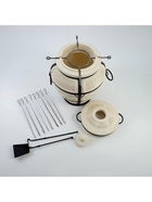 Тандыр «Сармат Есаул», h=82 см, d=54 см, 81 кг, 8 шампуров, кочерга, совок, керамика - Фото 6