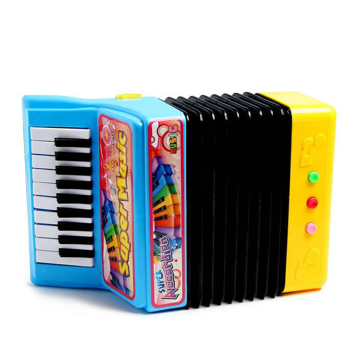 Музыкальная игрушка «Аккордеон», 10 мелодий, МИКС - фото 1890672505