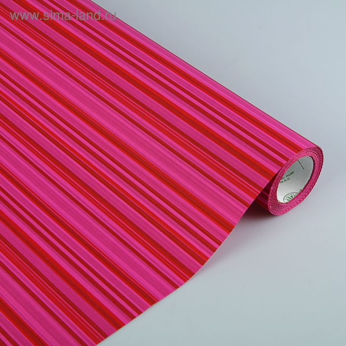 Бумага упаковочная крафт, розовый, 0.5 х 10 м - Фото 1