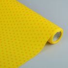 Бумага упаковочная крафт "Горох на жёлтом", 0.5 х 10 м - Фото 1