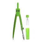 Циркуль металлический Calligrata, 120 мм, с колпачком, с запасным грифелем, в пластиковом пенале - Фото 3