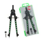 Циркуль металлический, 180 мм, с запасными грифелями, в пластиковом пенале - Фото 2