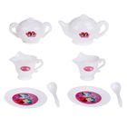 Набор посуды для игры белый "Чайный на 2 персоны", 8 предметов, + книжка с рецептами, Принцессы - Фото 1