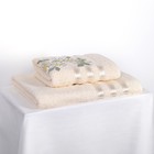 Комплект махровых полотенец PAPATYA 50х90, 70х140 см, цвет кремовый, хлопок - Фото 3