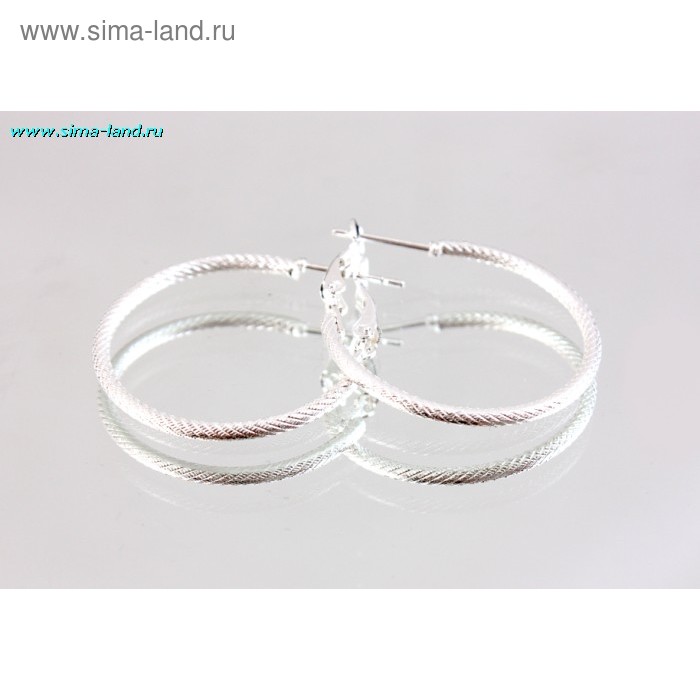 Серьги-кольца «Классика» (набор 10 пар ) d=3 см - Фото 1