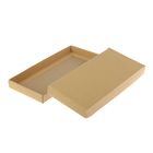 Коробка крафт из рифлёного картона, 35 х 16 х 3 см - Фото 2