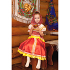 Русский народный костюм "Алёнушка", платье-сарафан, косынка, р-р 60, рост 110-116, цвет красный - Фото 5