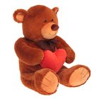 Мягкая игрушка "Мишка Труди с сердцем" 80 см коричневый - Фото 2