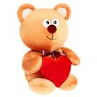 Мягкая игрушка «Мишутка с сердцем», цвет бежевый, 30см - Фото 2