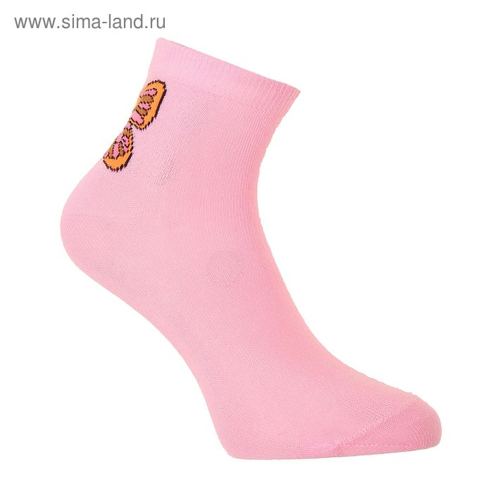 Носки женские, размер 23-25, цвет розовый - Фото 1