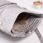 Сумка женская, отдел на молнии, наружный карман, регулируемый ремень, цвет серый - Фото 3