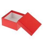 Набор коробок 7в1 "Глянец красный" 20 х 20 х 10 - 7 х 7 х 4 см - Фото 2