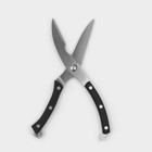 Ножницы кухонные Доляна «Профи», 25×4×1,5 см, цвет чёрный - фото 4568452