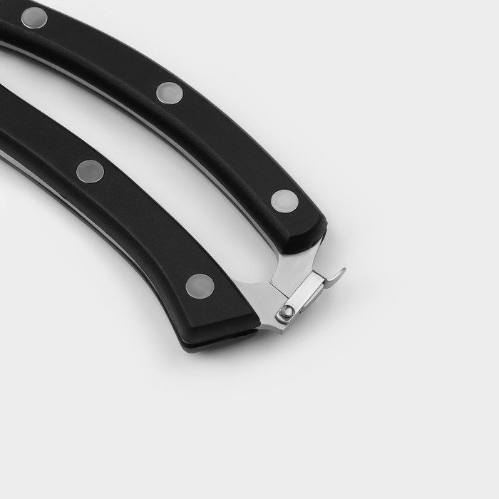 Ножницы кухонные Доляна «Профи», 25×4×1,5 см, цвет чёрный - фото 1880314795