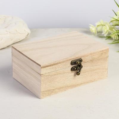 Шкатулка для росписи дерево «Тайник», для творчества, декора, 17×12×7.5 см