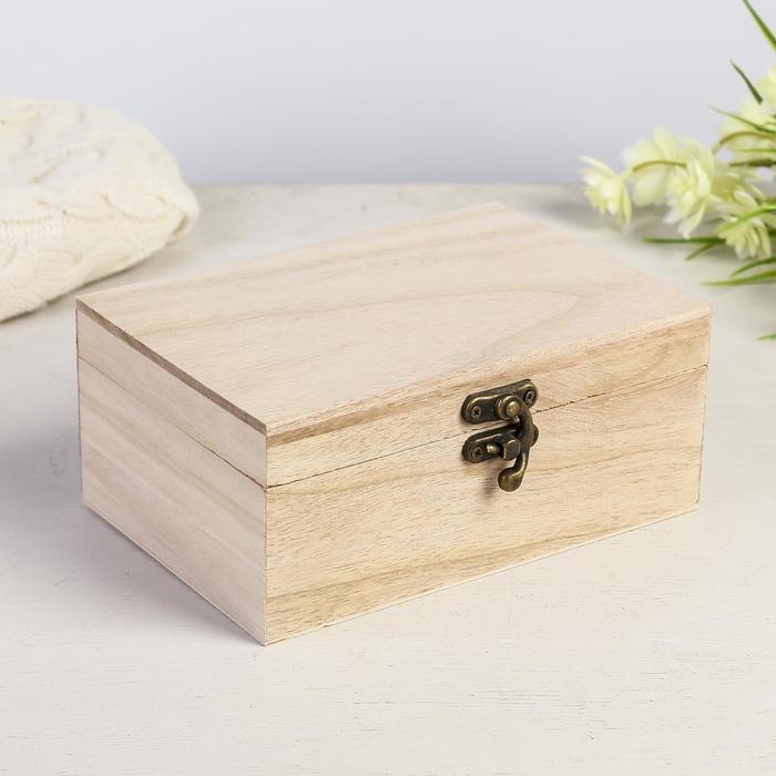 Шкатулка для росписи дерево «Тайник», для творчества, декора, 17×12×7.5 см - Фото 1