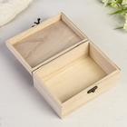 Шкатулка для росписи дерево «Тайник», для творчества, декора, 17×12×7.5 см - Фото 2