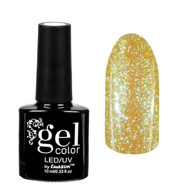 Гель-лак для ногтей "Горный хрусталь", трёхфазный LED/UV, 10мл, цвет 004 жёлто-голубой