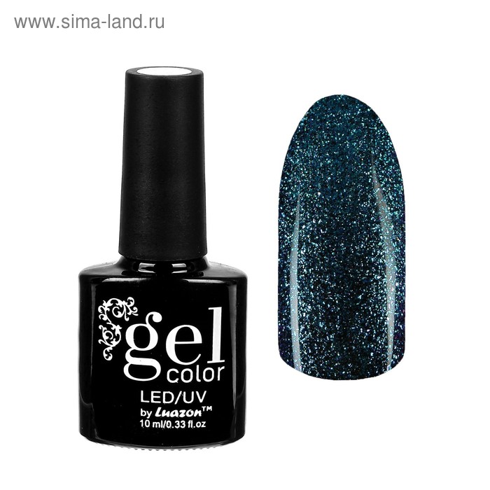 Гель-лак для ногтей "Хамелеон", трёхфазный LED/UV, для чёрной основы, 10мл, цвет 003 синий
