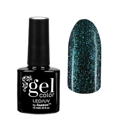 Гель-лак для ногтей "Хамелеон", трёхфазный LED/UV, для чёрной основы, 10мл, цвет 005 голубой