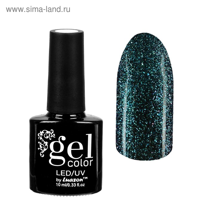 Гель-лак для ногтей "Хамелеон", трёхфазный LED/UV, для чёрной основы, 10мл, цвет 005 голубой - Фото 1