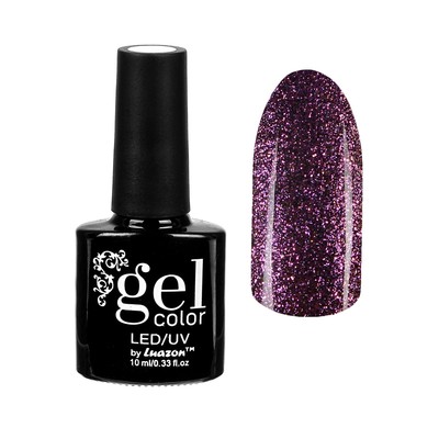 Гель-лак для ногтей "Хамелеон", трёхфазный LED/UV, для чёрной основы, 10мл, цвет 008 лиловый