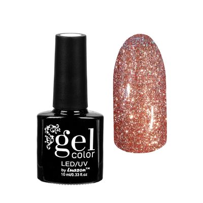 Гель-лак для ногтей "Сверкающая платина", трёхфазный LED/UV, 10мл, цвет 004 розовый