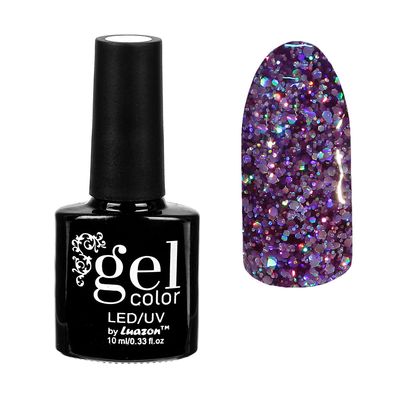 Гель-лак для ногтей "Искрящийся бриллиант", трёхфазный LED/UV, 10мл, цвет 004 сиреневый