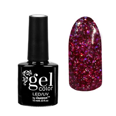 Гель-лак для ногтей "Искрящийся бриллиант", трёхфазный LED/UV, 10мл, цвет 006 малиновый