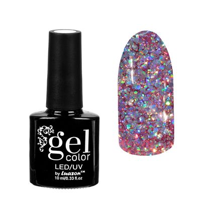 Гель-лак для ногтей "Искрящийся бриллиант", трёхфазный LED/UV, 10мл, цвет 007 фиолетовый