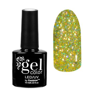 Гель-лак для ногтей "Искрящийся бриллиант", трёхфазный LED/UV, 10мл, цвет 012 жёлтый