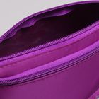 Сумка женская, отдел на молнии, наружный карман, с ручкой, длинный ремень, цвет фиолетовый - Фото 5