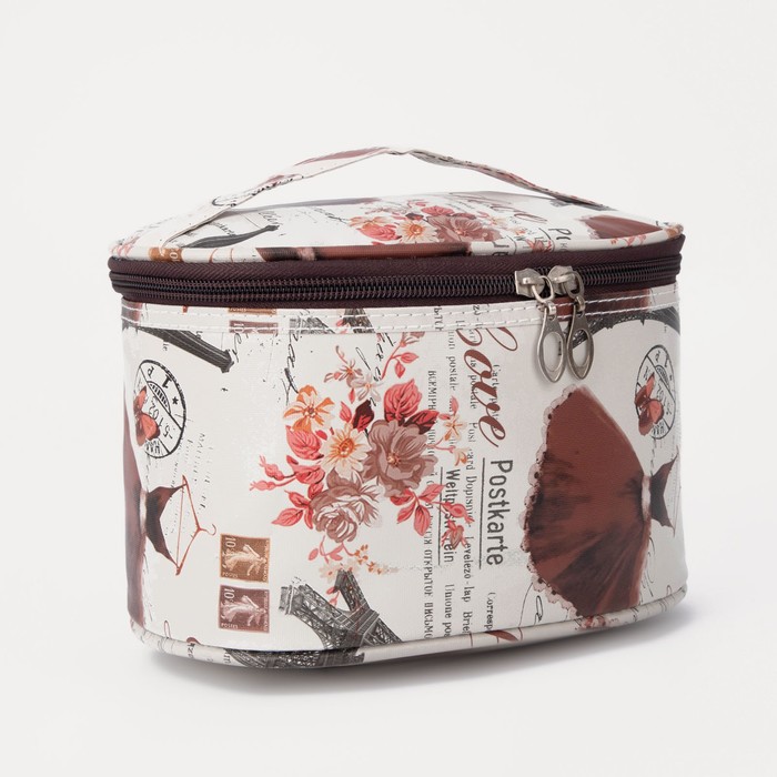 Косметичка на молнии, цвет бежевый - Фото 1