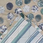 Покрывало ПРЕМИУМ рис 80-1 горох/полоска 240х205 см, микро-сатин 95 г/м2 - Фото 3