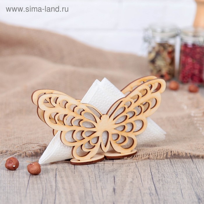 Салфетница "Бабочка", 16х8 см - Фото 1