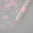 Пленка для цветов «Валентин», розово - белая, 40 мкм 0.70×7.5 м - Фото 2