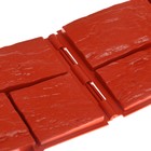 Ограждение декоративное, 24×177.5 см, 5 секций, пластик, терракотовое, «Камень» - Фото 10