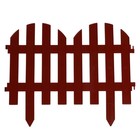 Ограждение декоративное, 28 × 300 см, 7 секций, пластик, терракотовое - Фото 8