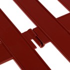 Ограждение декоративное, 28 × 300 см, 7 секций, пластик, терракотовое - Фото 11