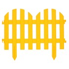 Ограждение декоративное, 28 × 300 см, 7 секций, пластик, жёлтый - Фото 8