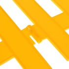 Ограждение декоративное, 28 × 300 см, 7 секций, пластик, жёлтый - Фото 11