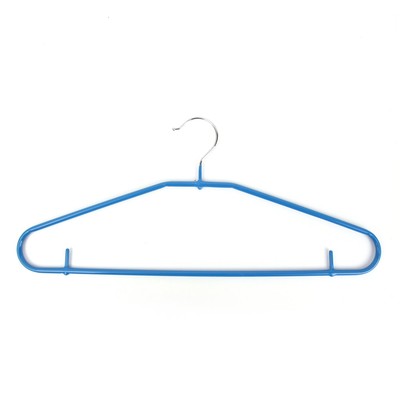 Плечики для одежды Доляна, размер 44-46, антискользящее покрытие, цвет синий