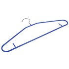 Плечики для одежды Доляна, размер 44-46, антискользящее покрытие, цвет синий - Фото 3