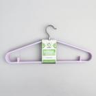 Плечики для одежды Доляна, размер 44-46, антискользящее покрытие, цвет сиреневый - Фото 2