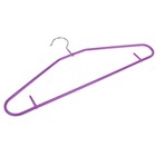 Плечики для одежды Доляна, размер 44-46, антискользящее покрытие, цвет сиреневый - Фото 5