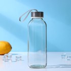 Бутылка для воды «Лидо», 400 мл, h=18 см, стекло, ремешок МИКС - Фото 3