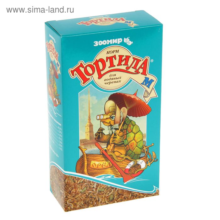 Корм «Тортила М» для водяных черепах, 50 г - Фото 1