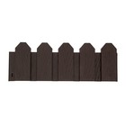 Ограждение декоративное, 18×300 см, 6 секций, пластик, коричневое, «Дачник» - Фото 9
